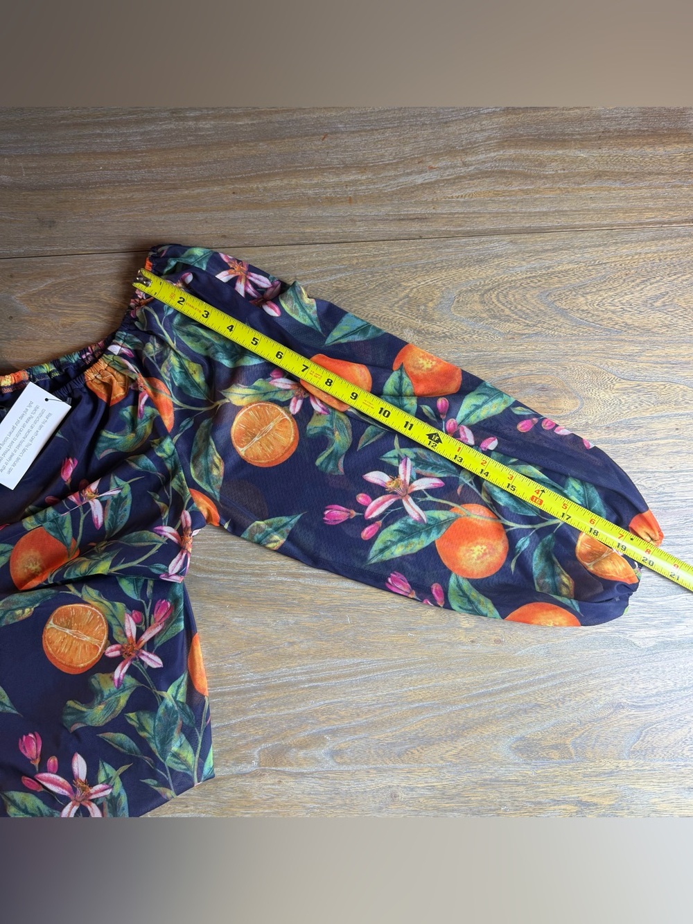 G by Giuliana Navy Top with Citrus and floral print - Picture 9 of 9